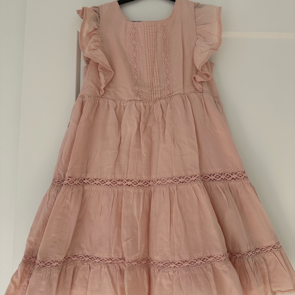 H&M Light Pink Kids Dress with Ruffles